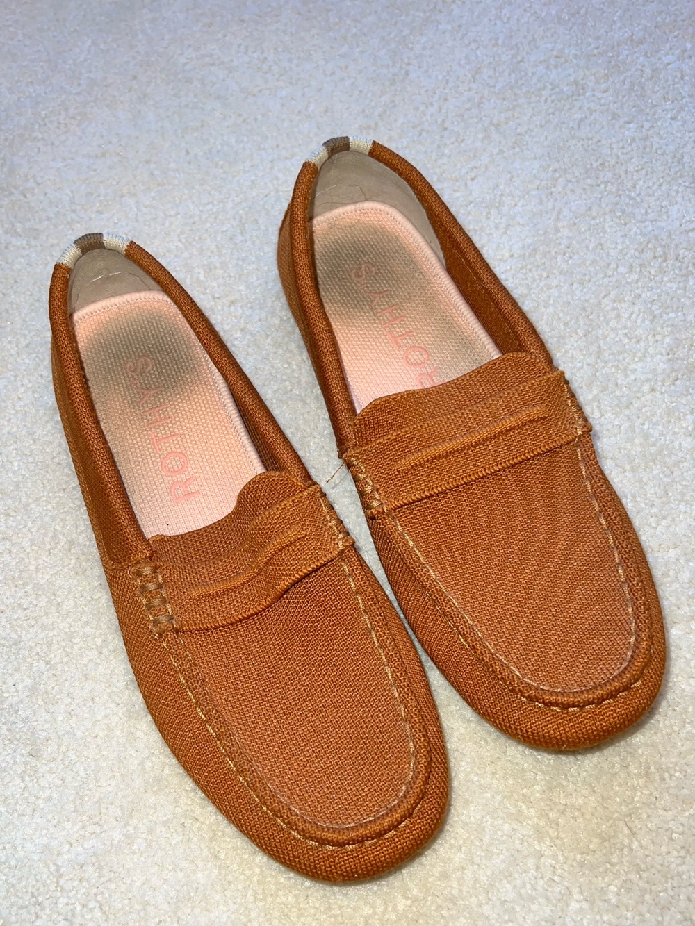 Rothy’s The Driver Loafers in Cognac.